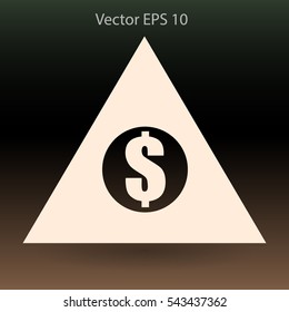 top of the financial pyramid vector illustration