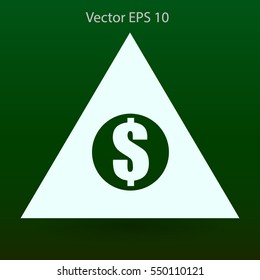 top of the financial pyramid vector illustration