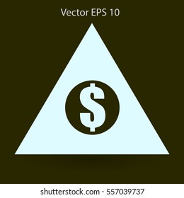 top of the financial pyramid vector illustration