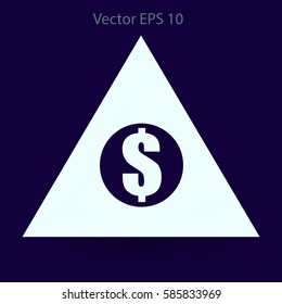 top of the financial pyramid vector illustration