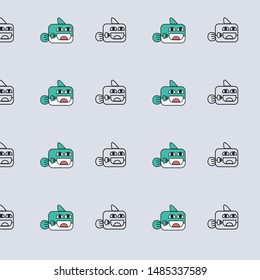 top Fish symbol. a simple Outline fish icon. Fish vector illustration for graphic art. try it