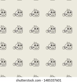 top Fish symbol. a simple Outline fish icon. Fish vector illustration for graphic art. try it