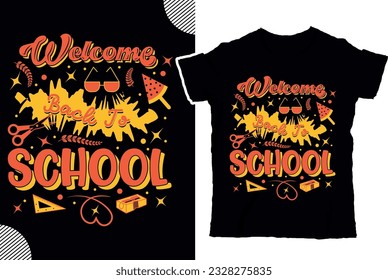 At the top of the front side, write the phrase "Back to School" in bold, eye-catching letters. 