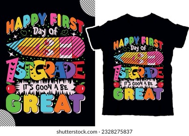 At the top of the front side, write the phrase "Back to School" in bold, eye-catching letters. 