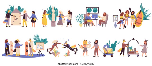 Top future business ideas in 2020. Rental Property Management, Local Tour Guide, Beach Equipment Rentals, SCUBA Diving Instructor, Corporate Retreat Coordinator. Ski or Snowboarding Instructor
