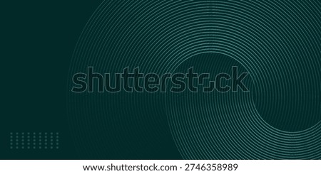 Top geometric lines glowing on a dark green background.  gradient geometry