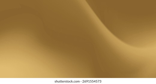 Textura de Vector dorado superior de seda dorada natural. Fondo de superficie de textura lisa de tela dorada ligera. Suave seda dorada elegante en sepia tonificado experto.