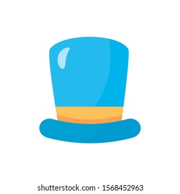 top hat accesory isolated icon vector illustration design