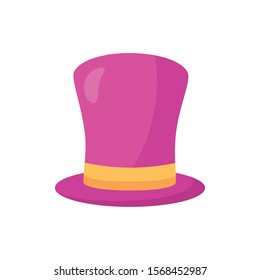 top hat accesory isolated icon vector illustration design