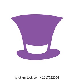 top hat accessory isolated icon