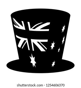 top hat australian flag symbol
