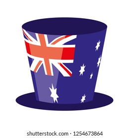 top hat australian flag symbol