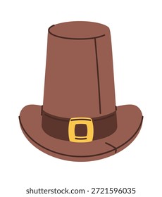 Top hat with belt buckle