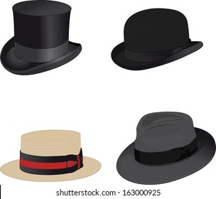 bowler boater hat