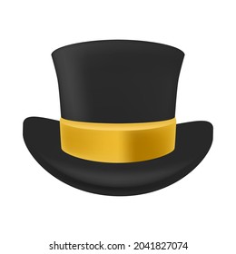 Top Hat Emoji Icon Illustration Sign. Magic Cap Vector Symbol Emoticon Design Vector Clip Art.