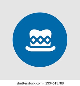  Top hat icon. Editable  Top hat icon for web or mobile.