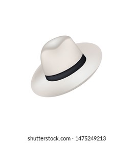 top hat icon in flat style isolated vector illustration on white transparent background