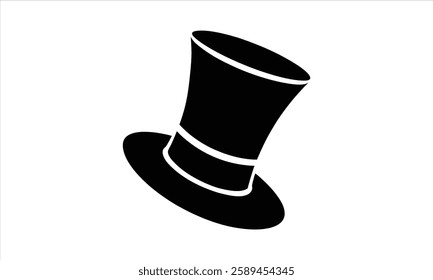 Top Hat Icon Formal Headwear Symbol