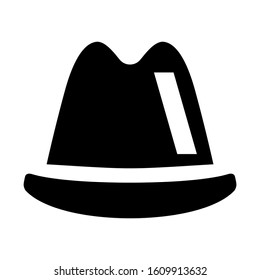 top hat icon isolated sign symbol vector illustration - high quality black style vector icons
