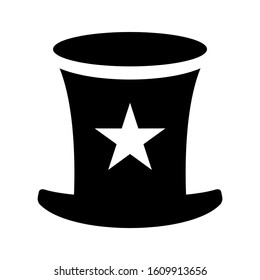 top hat icon isolated sign symbol vector illustration - high quality black style vector icons
