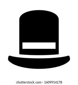 top hat icon isolated sign symbol vector illustration - high quality black style vector icons
