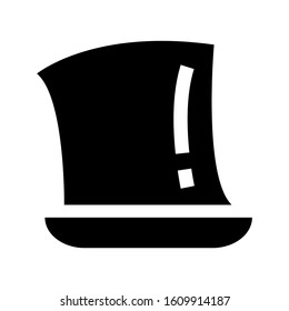 top hat icon isolated sign symbol vector illustration - high quality black style vector icons
