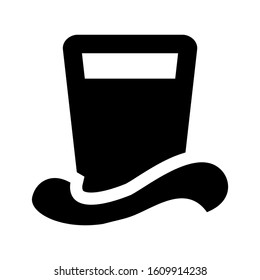 top hat icon isolated sign symbol vector illustration - high quality black style vector icons
