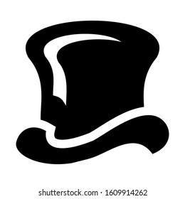 top hat icon isolated sign symbol vector illustration - high quality black style vector icons
