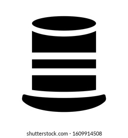 top hat icon isolated sign symbol vector illustration - high quality black style vector icons
