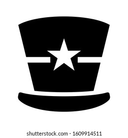 top hat icon isolated sign symbol vector illustration - high quality black style vector icons

