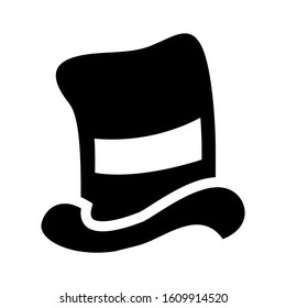 top hat icon isolated sign symbol vector illustration - high quality black style vector icons
