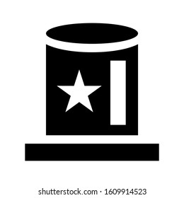 top hat icon isolated sign symbol vector illustration - high quality black style vector icons

