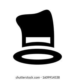 top hat icon isolated sign symbol vector illustration - high quality black style vector icons
