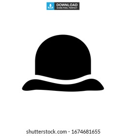 top hat icon or logo isolated sign symbol vector illustration - high quality black style vector icons
