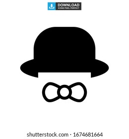 top hat icon or logo isolated sign symbol vector illustration - high quality black style vector icons
