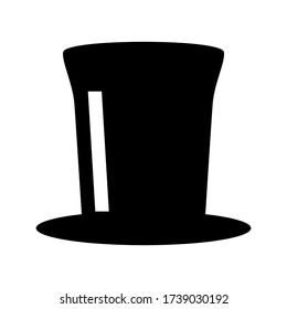 top hat icon or logo isolated sign symbol vector illustration - high quality black style vector icons
