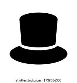 top hat icon or logo isolated sign symbol vector illustration - high quality black style vector icons
