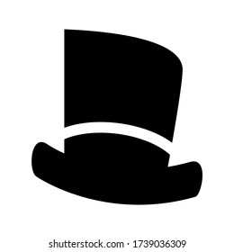 top hat icon or logo isolated sign symbol vector illustration - high quality black style vector icons
