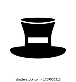 top hat icon or logo isolated sign symbol vector illustration - high quality black style vector icons
