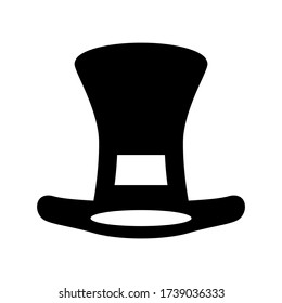 top hat icon or logo isolated sign symbol vector illustration - high quality black style vector icons
