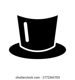 top hat icon or logo isolated sign symbol vector illustration - high quality black style vector icons
