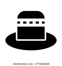 top hat icon or logo isolated sign symbol vector illustration - high quality black style vector icons
