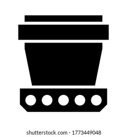 top hat icon or logo isolated sign symbol vector illustration - high quality black style vector icons
