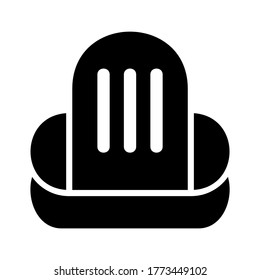 top hat icon or logo isolated sign symbol vector illustration - high quality black style vector icons
