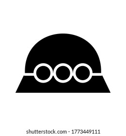 top hat icon or logo isolated sign symbol vector illustration - high quality black style vector icons
