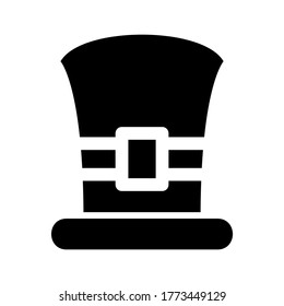 top hat icon or logo isolated sign symbol vector illustration - high quality black style vector icons
