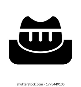 top hat icon or logo isolated sign symbol vector illustration - high quality black style vector icons
