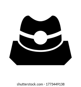 top hat icon or logo isolated sign symbol vector illustration - high quality black style vector icons
