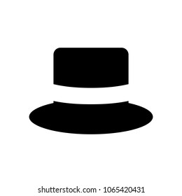 Top hat icon vector