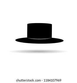 Top hat icon. Vector.